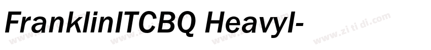 FranklinITCBQ HeavyI字体转换